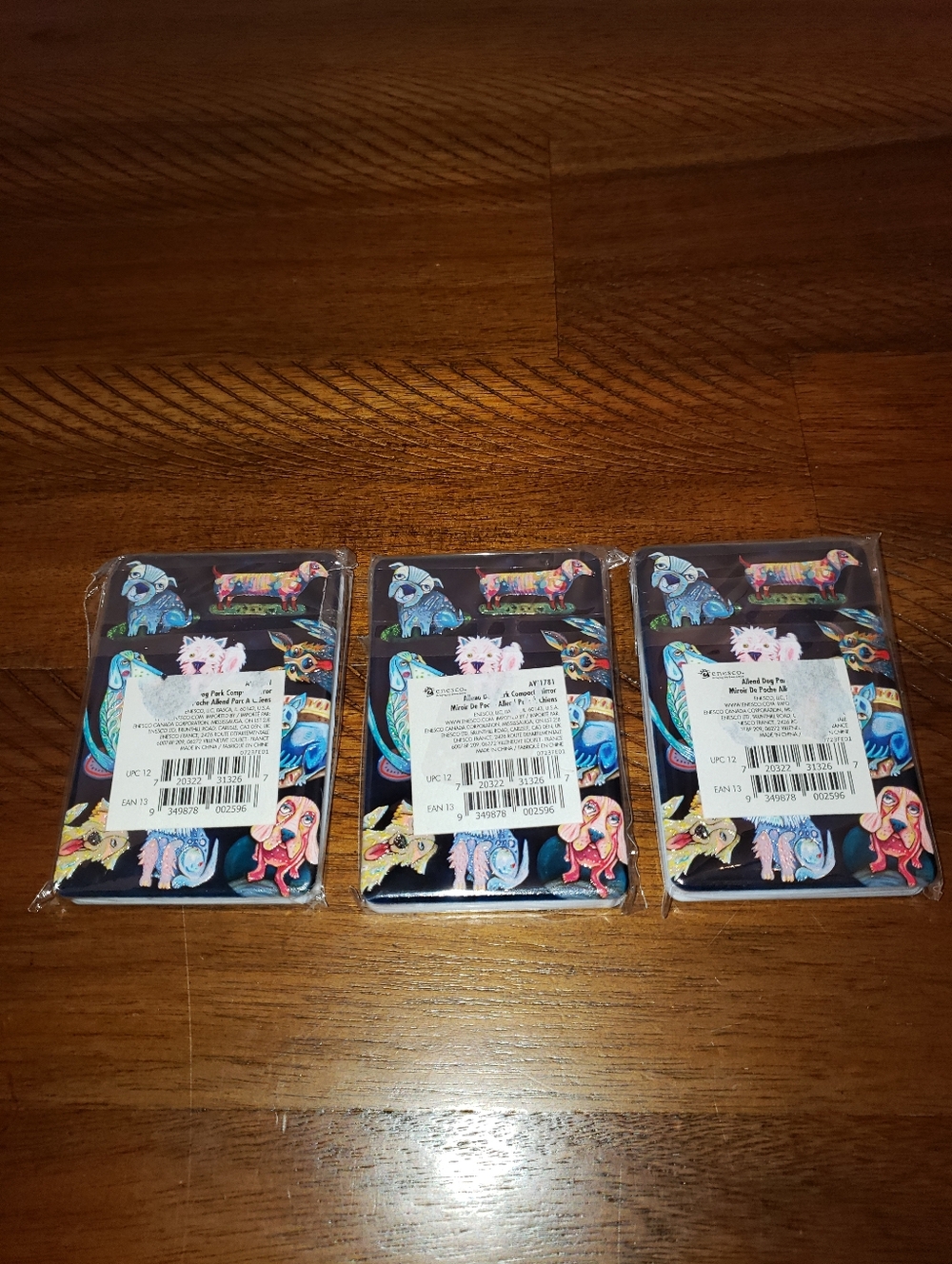 NWT Dog Pattern Mirrors - Picture 2 of 7